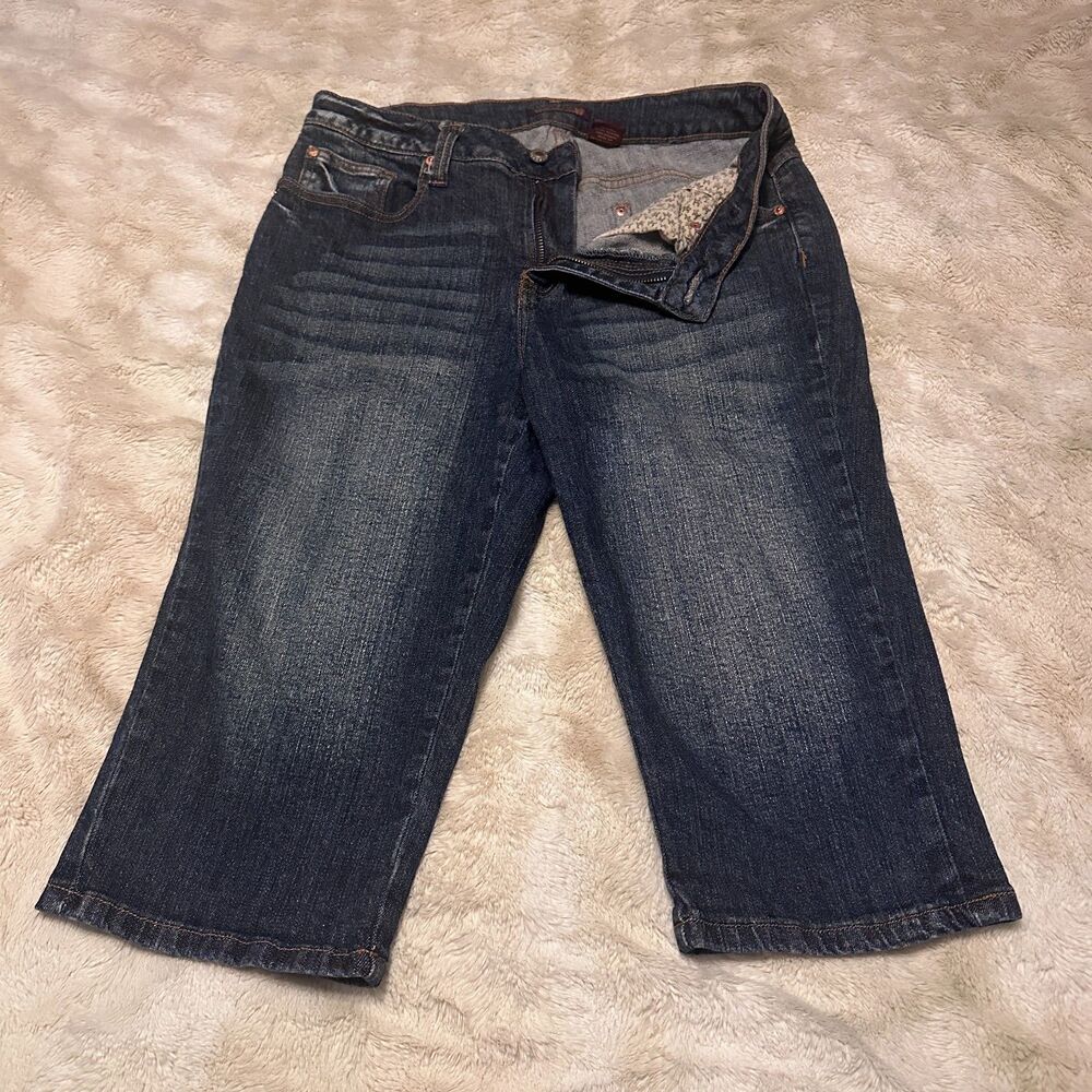 Vintage Y2K ZD Premium Women’s Size 14 Denim Jorts / Bermuda Shorts Mid-rise - Picture 4 of 10